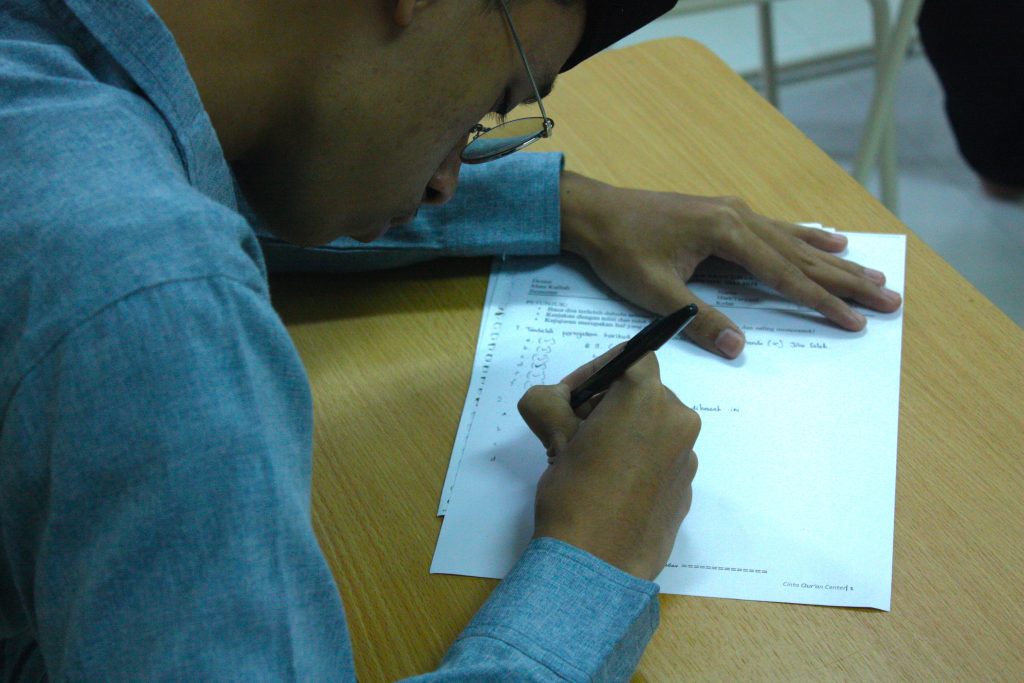 Sebanyak 127 Mahasantri/wati Cinta Quran Center Jalani Ujian Akhir Semester Genap